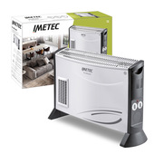 Imetec Termoconvettore Eco Rapid, 2000 W, Tecnologia a Basso Consumo Energetico, 4 Temperature