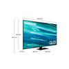Miniatura prodotto TV QLED 4K 65” QE65Q80A Smart TV Wi-Fi Carbon Silver 2021