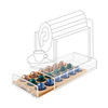 Miniatura prodotto Cassetto portacapsule universale SalvaSpazio per capsule di caffè Legno Trasparente